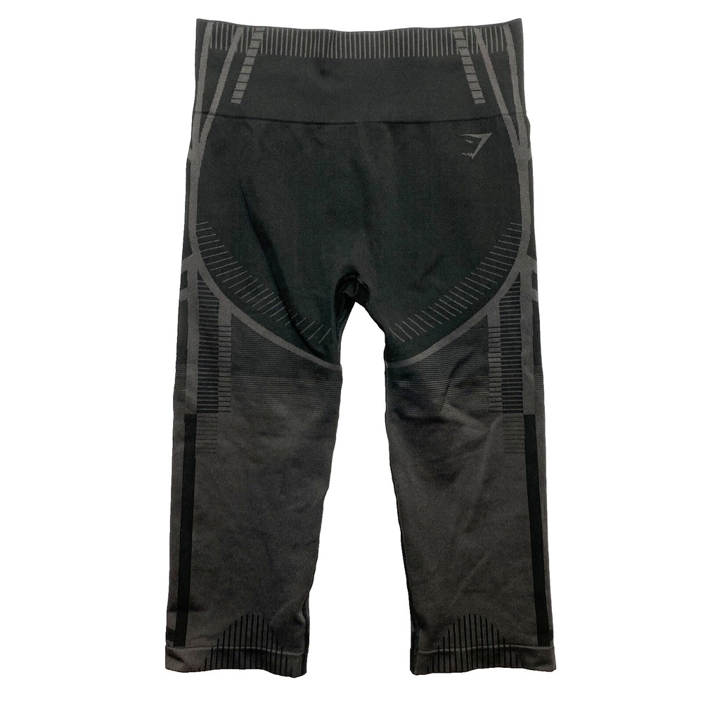 Gymshark Leggings Womens Small Black Compression Crop